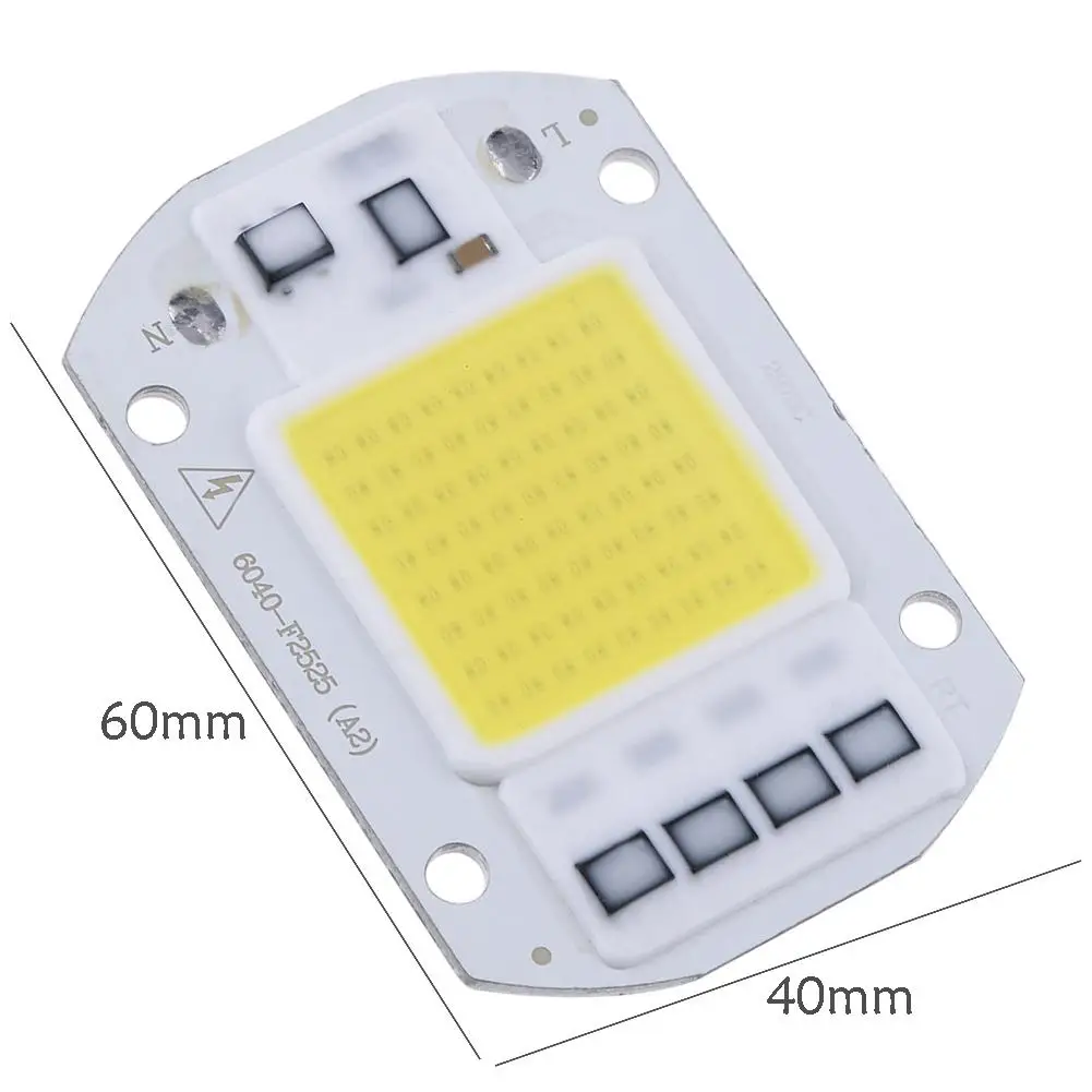 

High Power 50W AC 220V COB LED Lamp Diode Chip for Outdoor Spotlight Searchlight Grow Plant Light Full Spectrum No Need Driver