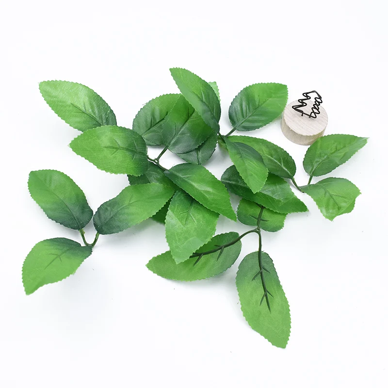 

20/50 Pieces Silk Leaves artificial plants decorative flowers wall home decor wedding bridal accessories clearance fake leaf