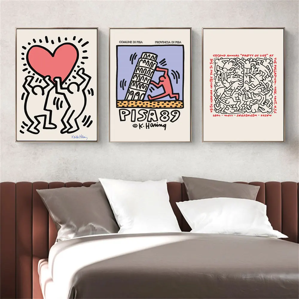 Кит художественная выставка плакат Пиза сердце абстрактные принты винтажная поп