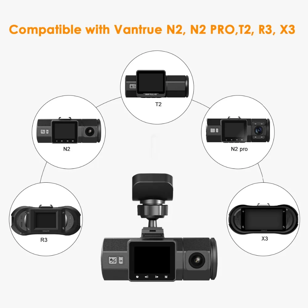 Vantrue крепление на лобовое стекло для камеры N2 Pro / X3 T2 R3|Универсальный