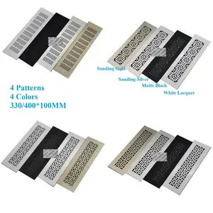 100 мм широкая квадратная прямоугольная зеркальная решетка AC для мебели шкафа шлифовальный золотой серебряный матовый черный белый лак