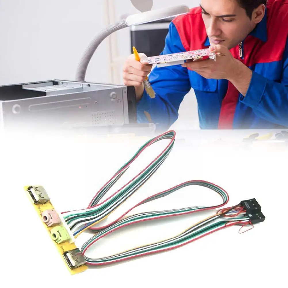 

Power Supply Cable Adapter 2 Usb Pc Computer 6.8cm Cables Panel Usb Port Cable Audio Replacing Pcb Mounting Bracket For Ssd