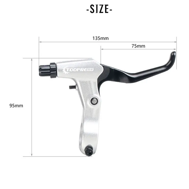 

1Pair Bike Brake Lever Bicycle Brake Handle Bike Parts Aluminium Alloy