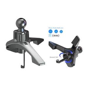car phone holder air vent mount clip 13mm 15mm 17mm ball head universal bracket car charger magnetic gps gravity stands support free global shipping