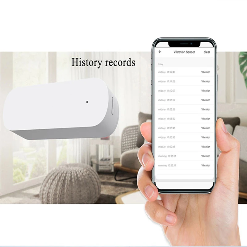 Умный датчик вибрации Zigbee система домашней безопасности с дистанционным