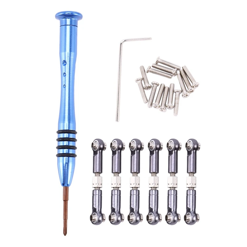 

Servo Rudder Rod Metal for Wltoys A959-B A969 A979,Gray & for WLtoys Upgrade Metal Adjustable Rods A959B A969 A979