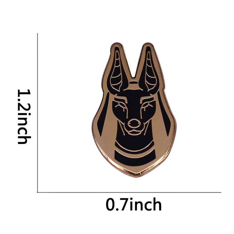 Mysterious God Anubis Enamel Pin dog head Brooch Acient Egypt Creature Badge sphinx mystery Accessory | Украшения и аксессуары