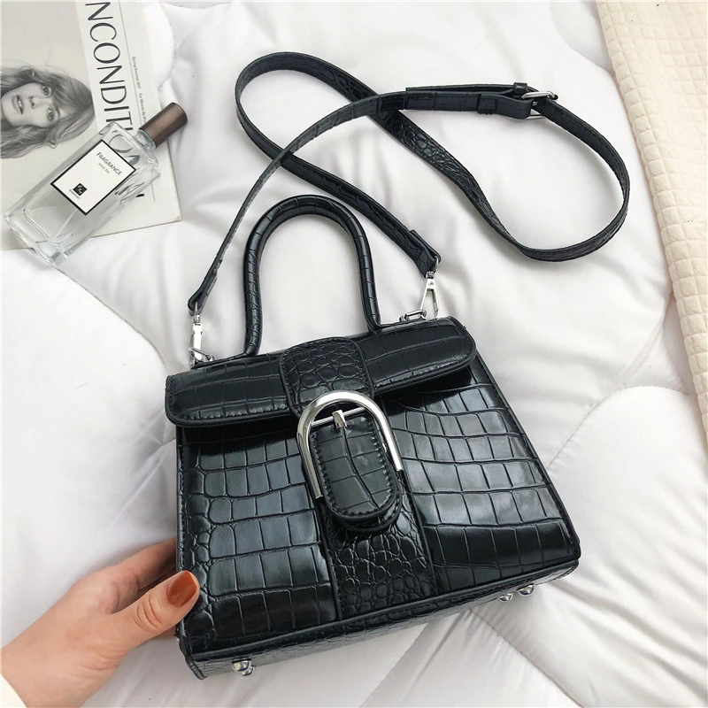 

3Top Handle Handbags Women Crossbody Bag Serpentine Pattern Luxury Satchel High Quality Women Shoulder Bag 2021 Fashion Hand Bag