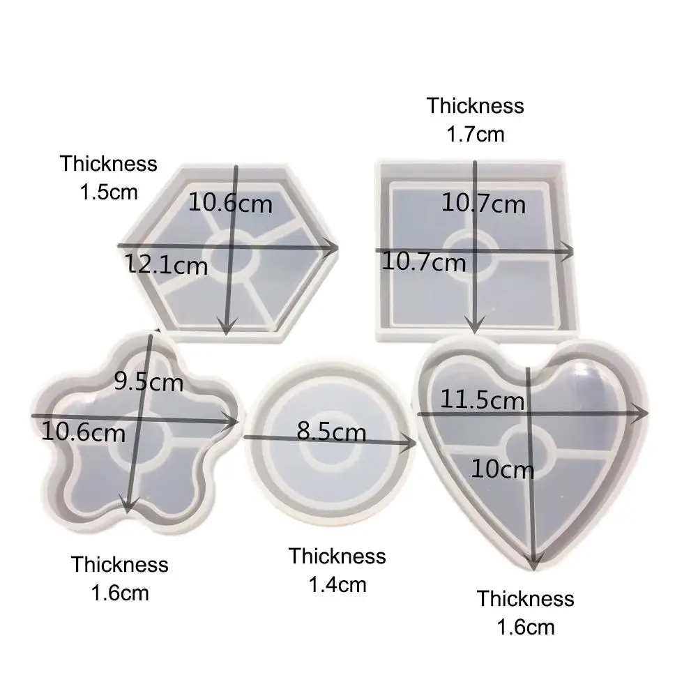 Квадратные овальные прямоугольник Скрапбукинг силиконовые формы для