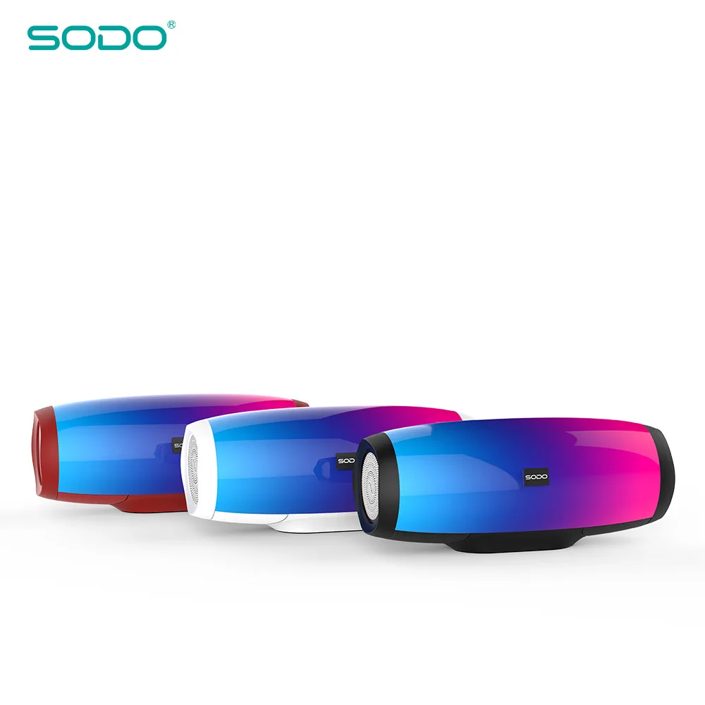 SODO Bluetooth динамик стерео радио U диск воспроизводит светодиодный светильник TF трансляции Bluetooth динамик TWS соединенная зарядка звуковая коробка