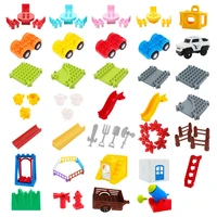 big size diy building blocks swing car plate camera assemble accessories compatible with kids bricks toys for children gift