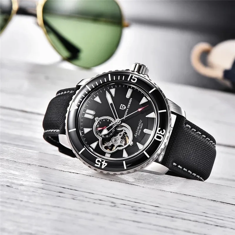 Часы наручные PAGANI Мужские механические брендовые Роскошные спортивные