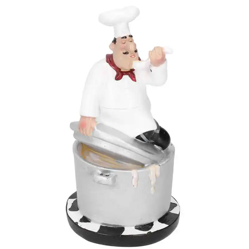 Статуэтка шеф повара практичные домашние украшения 4 вида для дома