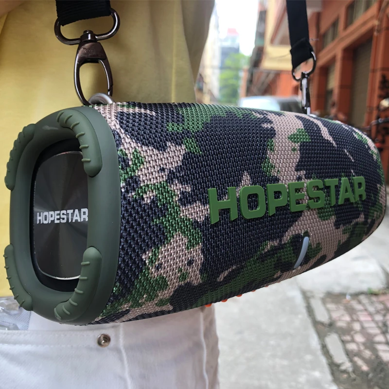 Мощная портативная беспроводная bluetooth-Колонка HOPESTAR H5040W супер тяжелый сабвуфер