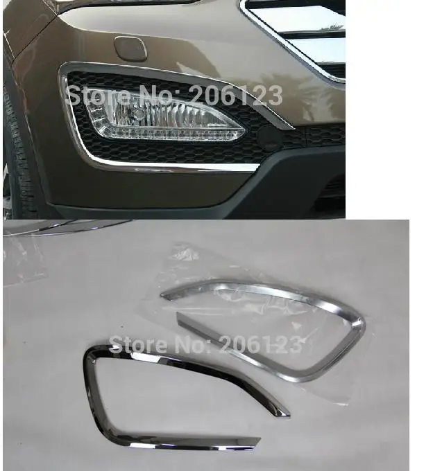 2013 2014 2015 2016 для Hyundai Santa Fe ix45 ABS Хром передний противотуманный светильник крышка