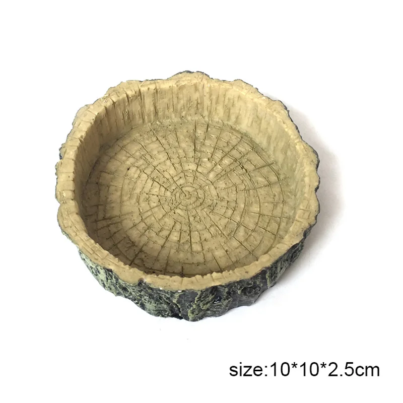 

Crawler Pet Feeder Bowl Basin Resin Non-toxic Food Water Pot Reptile Turtle Tortoise Scorpion Crabs Pets Supplies