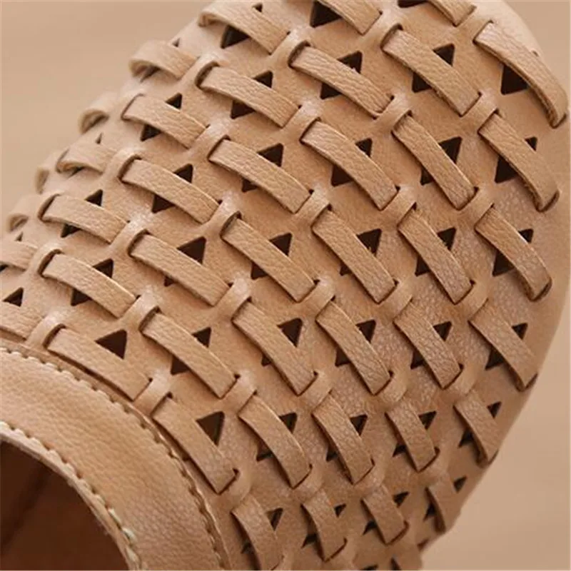 

Children Knit Slip-on Sandals Black Closed Toe Slippers Breathable Beach Shoes For Kids Elastic Shoes