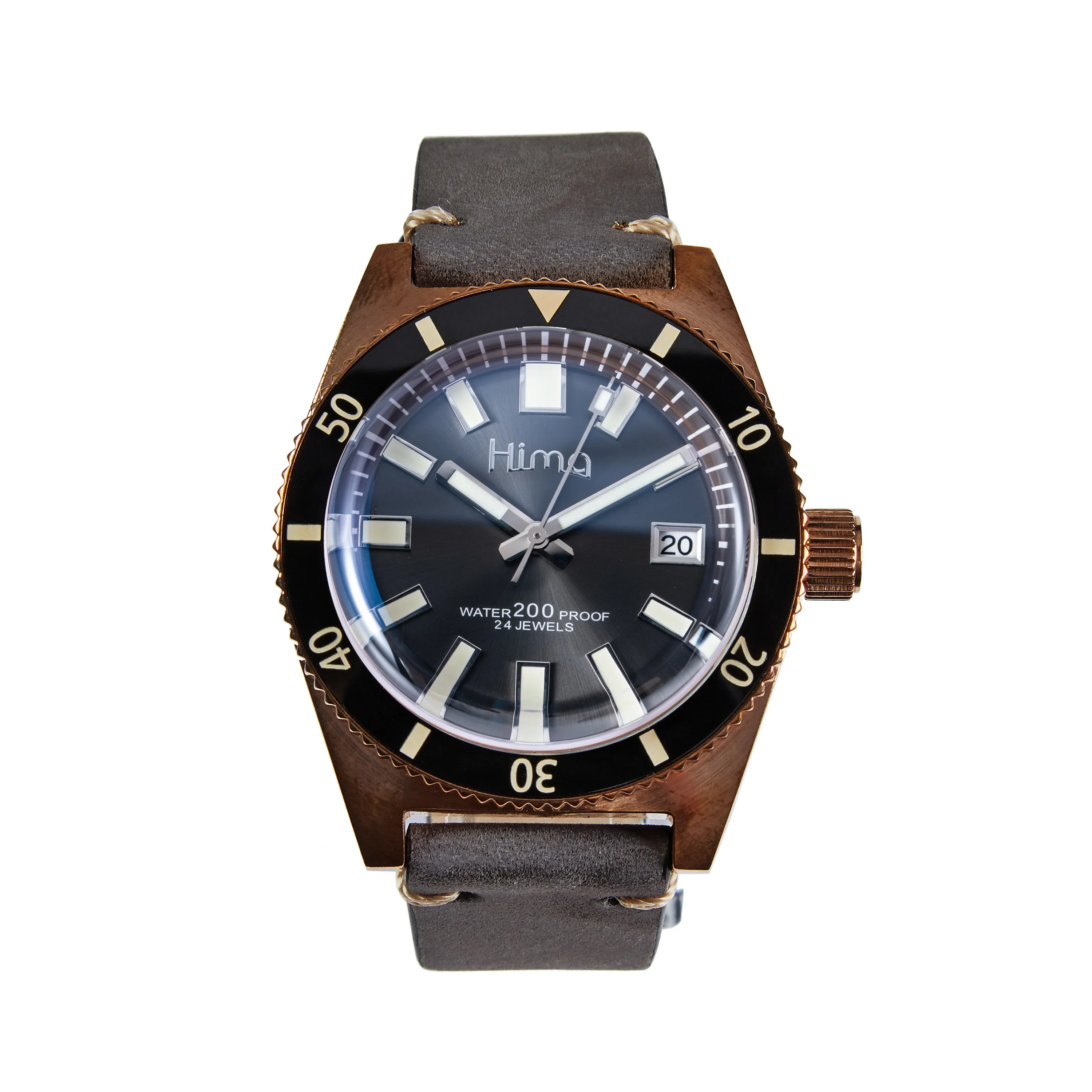 6200 leather Proxima мужские 62mas винтажные часы для дайвинга из нержавеющей стали автоматические часы бронзовые - Цвет: 6200 leather