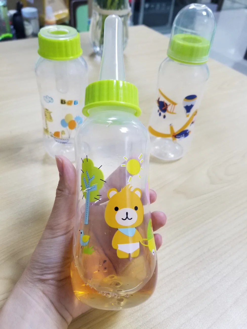 300ML Printing Lovely Costumes Props Adult Baby Bottle with pacifier ABDL love Random Pattern | Мать и ребенок
