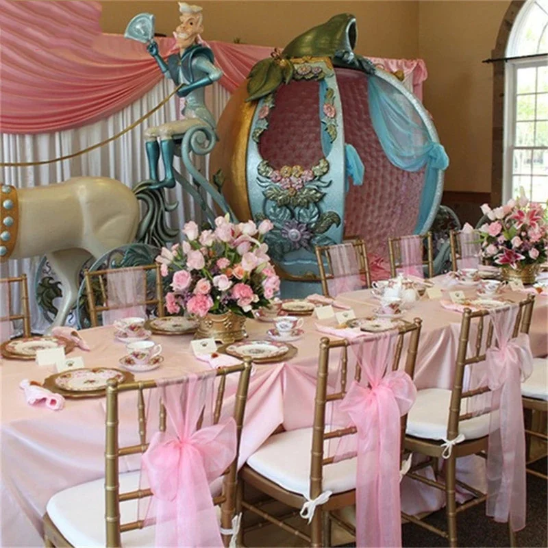 5/10 м прозрачный свадебный Тюль рулон органзы ткань декор для свадьбы дня