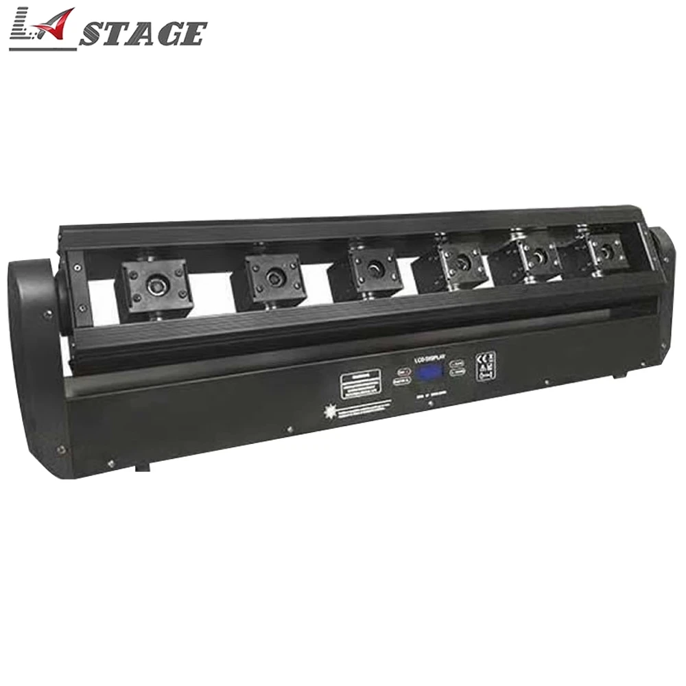 Free Shipping 6 Eyes Moving Head Red Laser Light Show System Stage Disco Party lights DMX DJ equipment | Лампы и освещение