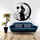 Виниловая наклейка на стену с японским воином Самураем, Современный домашний декор для детей, мальчиков, подростков, спальни, игровой комнаты, Фреска S276