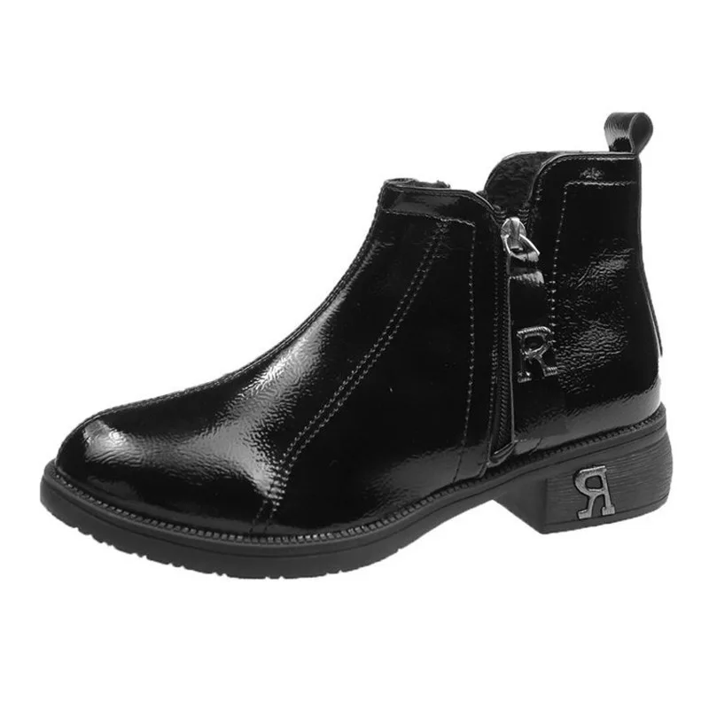 

HOT Women Boots Winter Shoes Plus Size Hot Platform Female Warm Botas Mujer 2019 Booties Ankle For Women Snow Boots Black