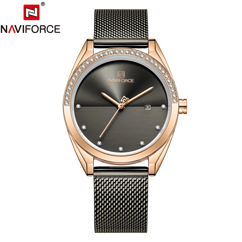 

NAVIFORCE Top Brand Luxury Watch Women Date Display Quartz Casual Dress Ladies Wrist Clock Gift for Girl Wife Relogio Feminino