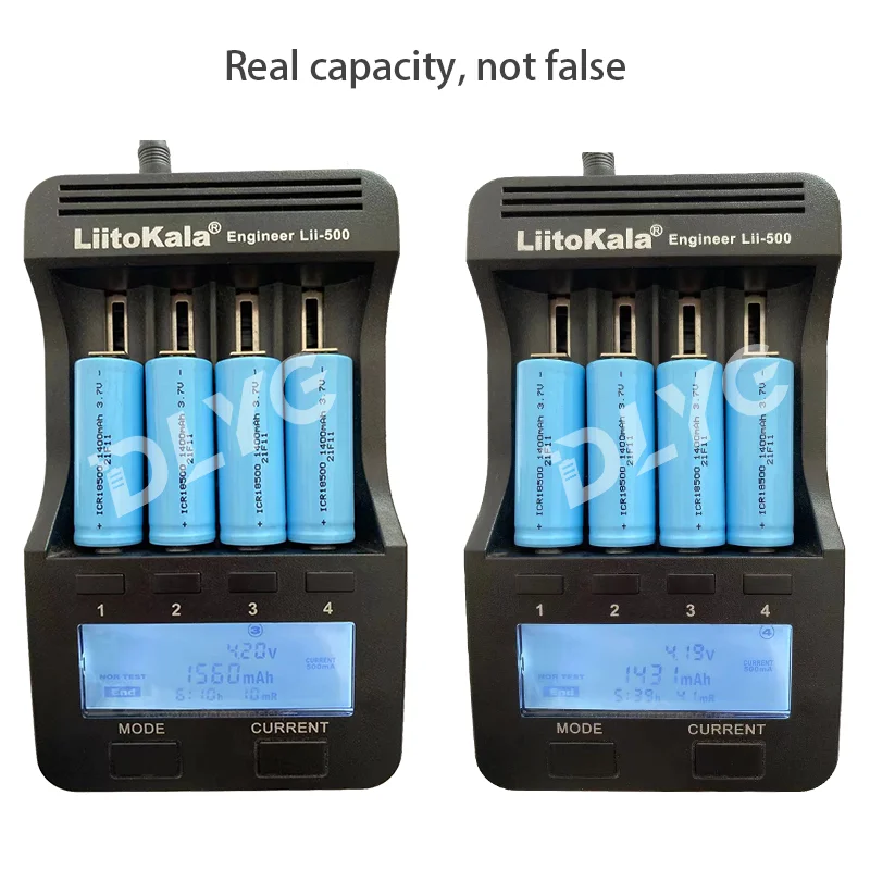 18500 3.7V 1400mAh rechargeable power lithium ion battery10Adischarge suitable for strong light flashlight razor clipper battery |