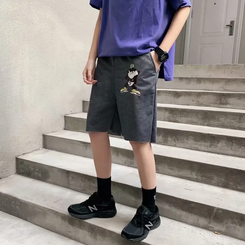 

Fashion Brand Men Casual Shorts Summer New Male Funny Cartoon Printing Drawstring Shorts Men's Breathable Comfortable Shorts
