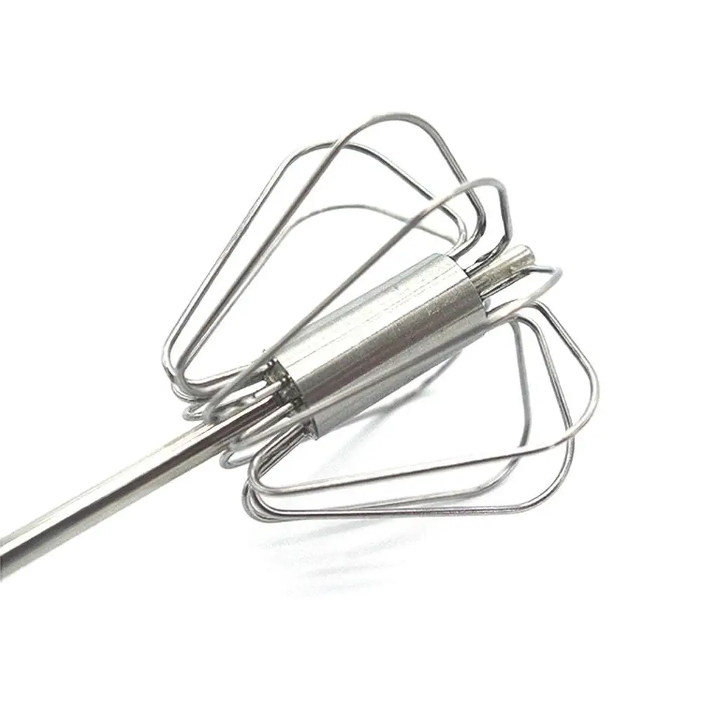 10/12/14inch Stainless Steel Semi-Automatic Eggbeater Manual Coffee Milk Cream Mixer Handheld Kitchen Tools | Дом и сад
