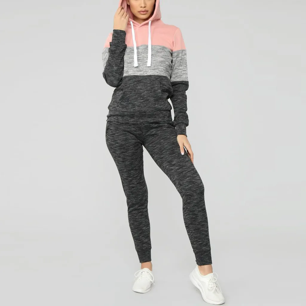 Спортивный костюм для женщин комплект из двух предметов женский зимний офисный