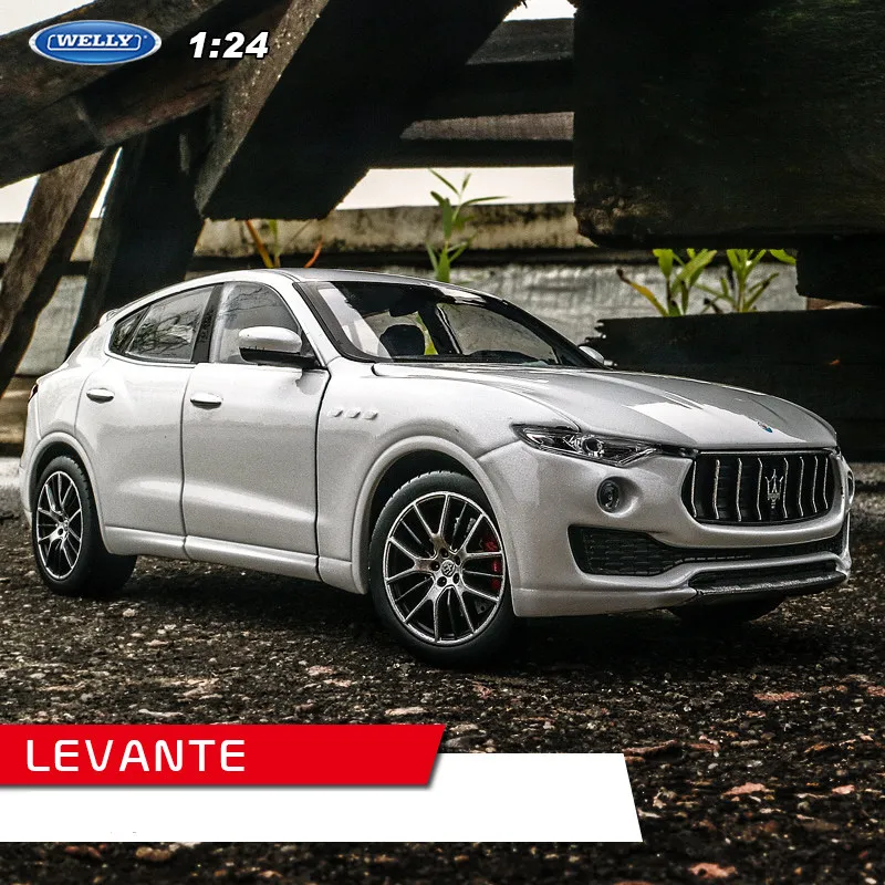 Welly 1:24 Levante Maserati белый автомобильный брелок для автомобильных ключей