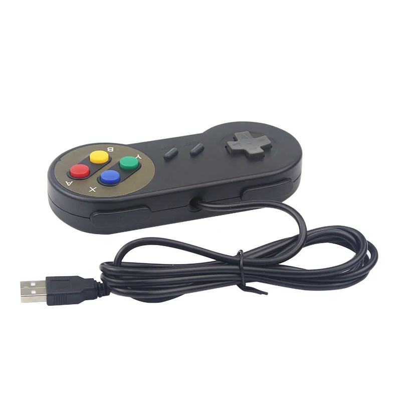 

Wired USB Game Controller Gamepad Retro Joypad Black Gray Gamepads for PC Laptop Windows for NESPi4 Case for Raspberry Pi 4