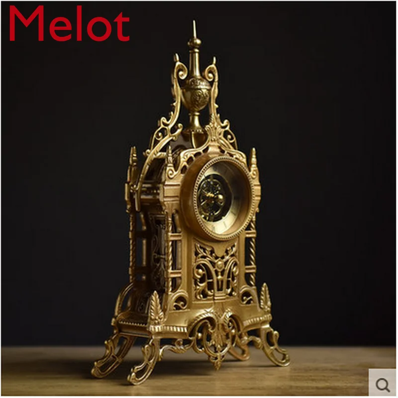 

Europe type restoring ancient ways large desk clock sitting room personality fashion creative American style archaize clock