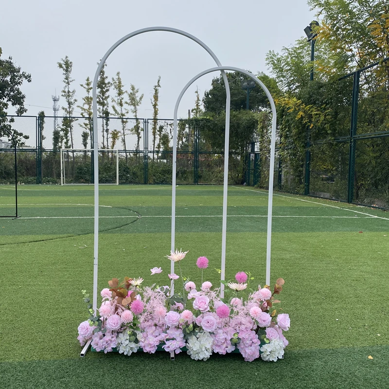 Arcos de boda de tubos de hierro en forma de n, soportes de flores de metal para boda, accesorios de fondo de flores artificiales, decoraciones de arco Bac, 1 juego = 3 piezas-3