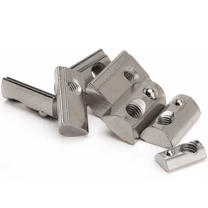 50 шт. 100 шт. полукруглая шариковая пружинная гайка для алюминиевого профиля экструзии 2020 3030 4040 4545 CNC M3 M4 M5 M6 M8