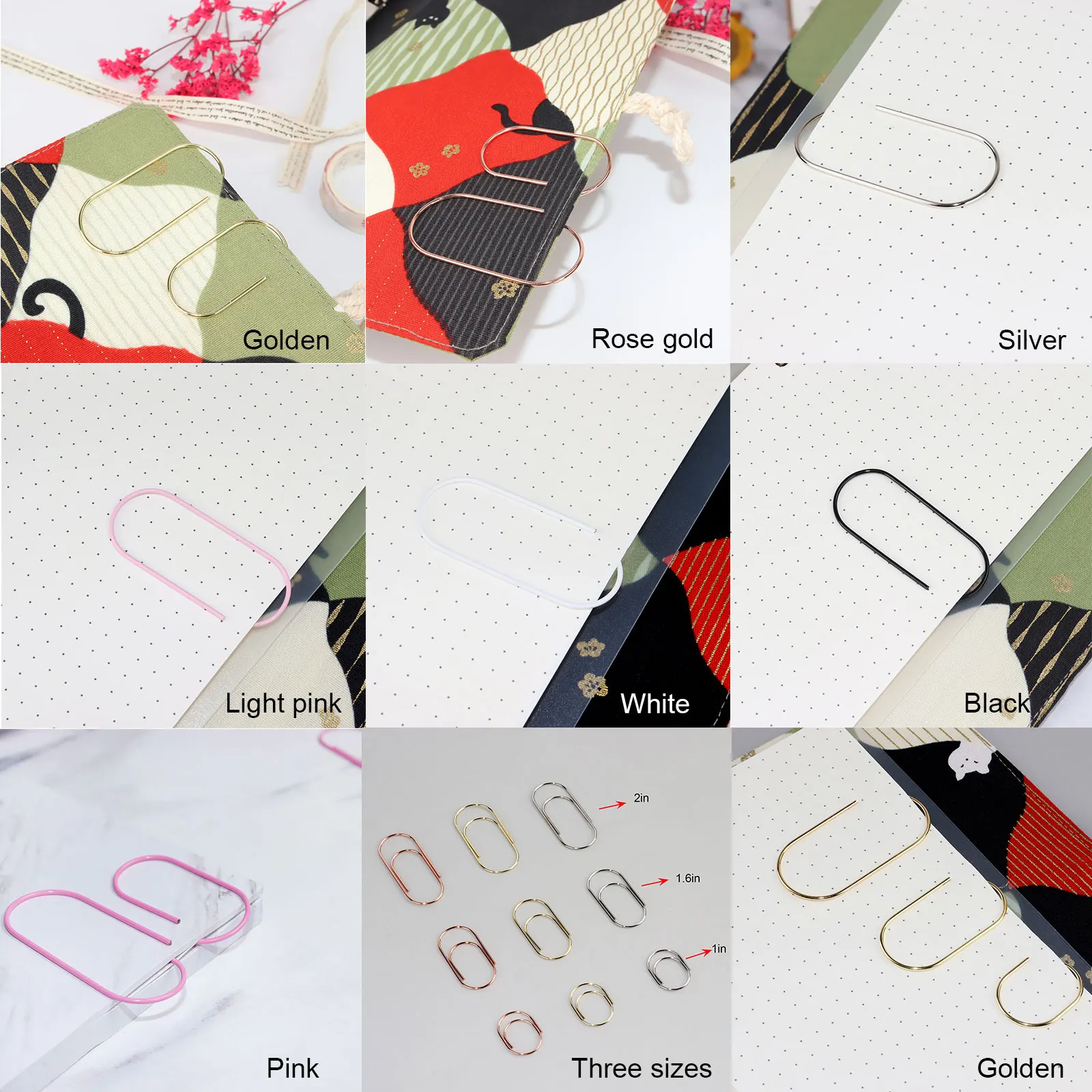 

Metal Big Size Paper Clips Jumbo Large Rose Gold Wide Paper Clips 50mm