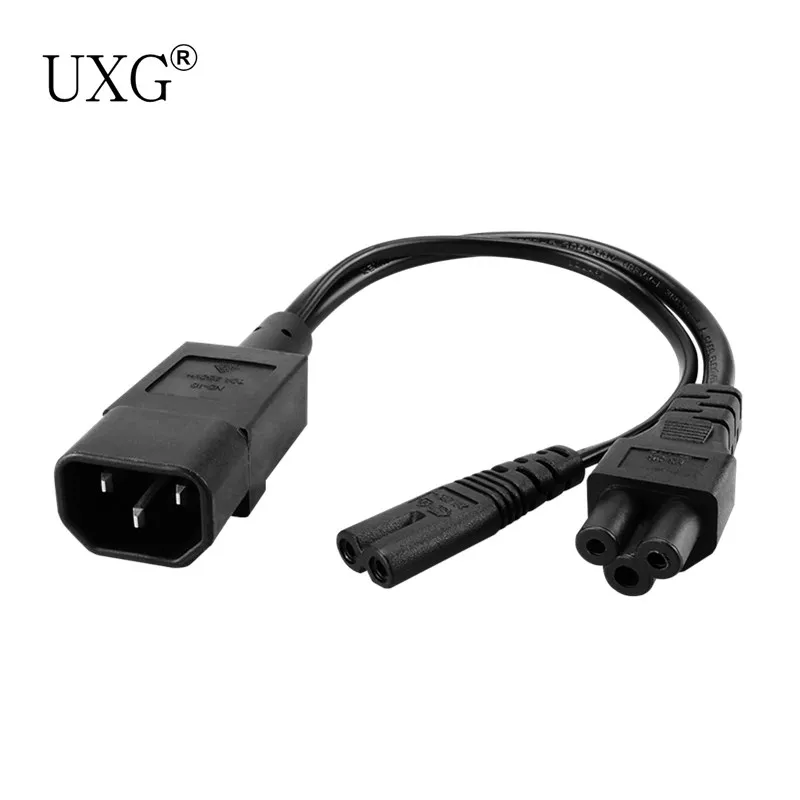 Y Тип сплиттер шнур питания IEC320 C14 Разъем 3 зубец Мужской Кабель Шнур AC адаптер для