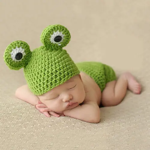 Cute Newborn Baby Girl Boy Kids Crochet Knit Photo Photography Prop Hats Beanie Costume | Детская одежда и обувь