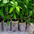 Различные размеры биоразлагаемые нетканые мешки для питомника мешки для растений ткань рассады горшки eco-friendly аэрации посадки #3