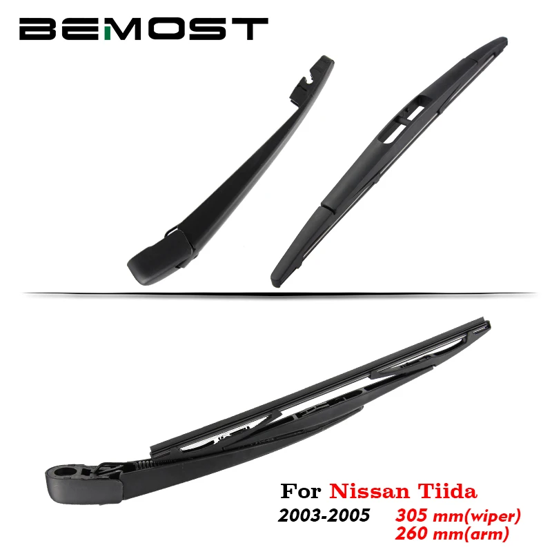 

BEMOST Auto Car Rear Windshield Windscreen Wiper Arm Blade Brushes For Nissan Tiida 305MM Hatchback 2003 2004 2005 Accessories