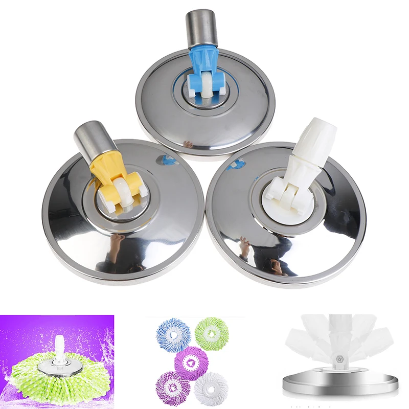 

Mop Head Revolving Stainless Steel Household Floor Mop Head Replacement Automatic Mop Head Spin Cleaning Home Tools