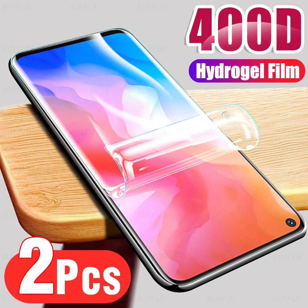 

2Pcs Screen Protector Hydrogel Film For Vivo Y30 Y31 Y50 Y51 Y 30 Full Coverage Protective Film On The For 6.47" 1938 Not Glas
