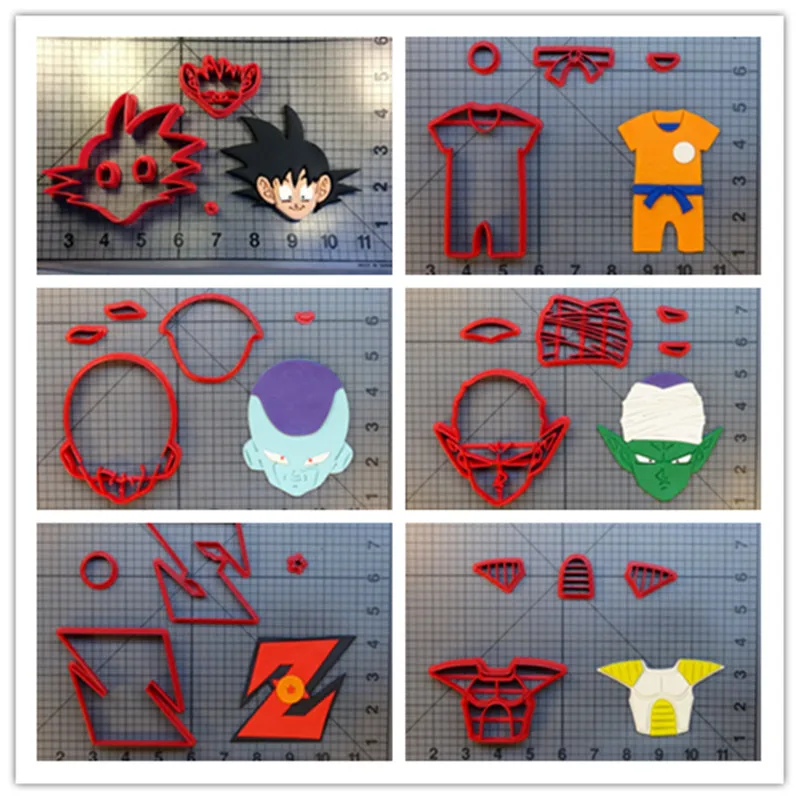 Dragon Ball Z goku AIR Японские Аниме персонажи 3D печатных PLA пластик помадка печенья резак набор
