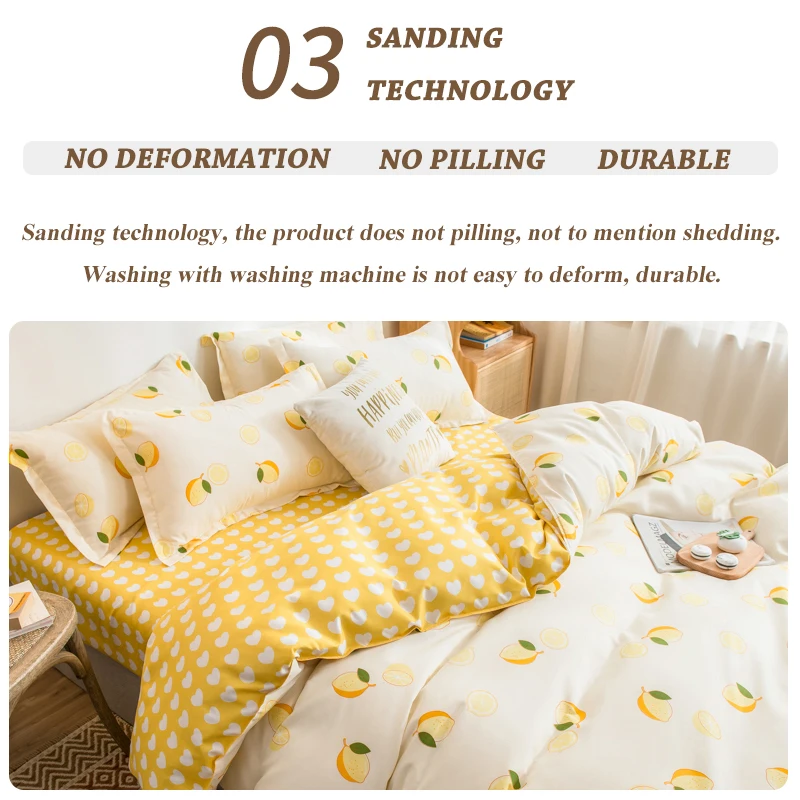 Комплект постельного белья из 4 предметов одеяло простыня наволочка для кровати 1