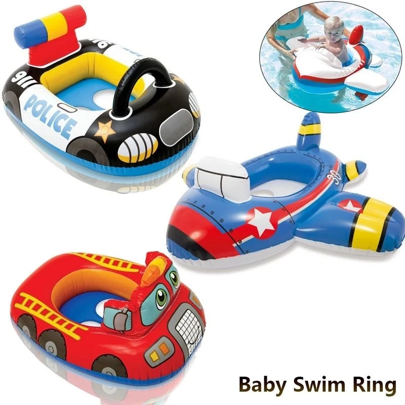 

Inflatable Float Seat Boat Baby Pool Swim Ring Swimming Safe Raft Kids Water Car For Baby Water Fun Toys Birthday Gifts