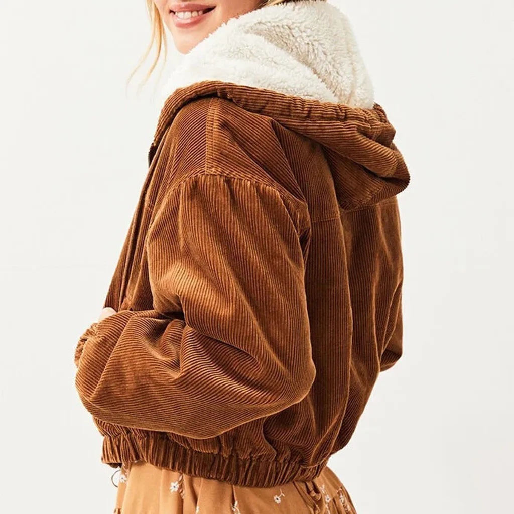 Су Новая мода Для женщин s зимние пальто куртка Повседневное коричневая