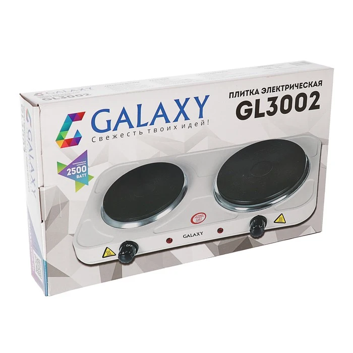 Плитка электрическая Galaxy GL 3002 2500 Вт 2 конфорки 1194034 | Бытовая техника