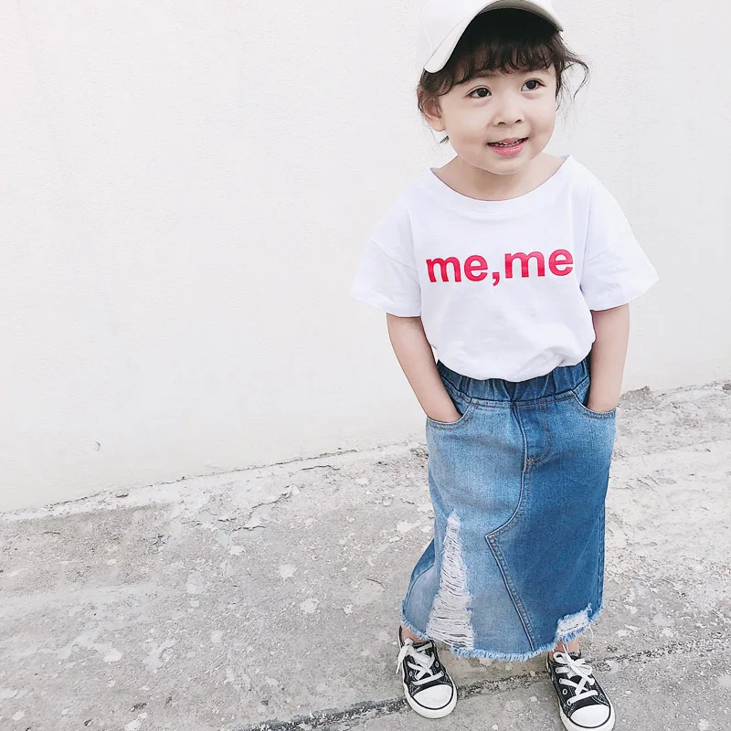 Thunderers/повседневная детская длинная юбка Сезон лето осень Рваная элегантная